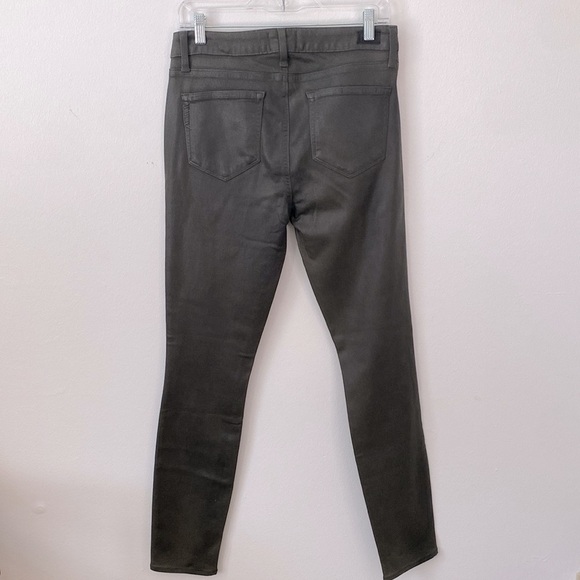 Paige Verdugo Ultra Skinny Jeans Army Green Luxe Coating Women's Size 31 - Picture 5 of 12